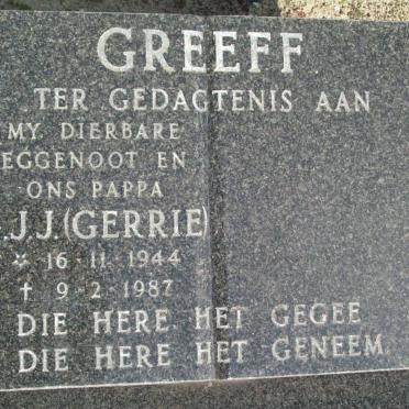 GREEFF G.J.J. 1944-1987