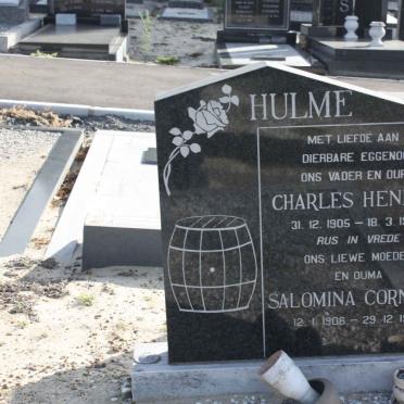 HULME Charles Hendrik 1905-1980 &amp; Salomina Cornelia 1906-1989