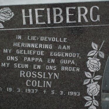 HEIBERG Rosslyn Colin 1937-1993