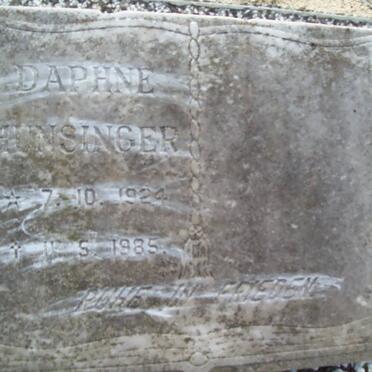 HUNSINGER Daphne 1924-1985