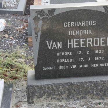 HEERDEN Gerhardus Hendrik, van 1933-1972