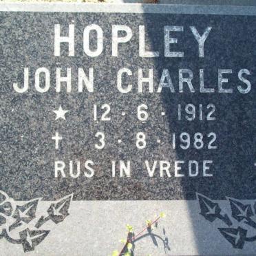 HOPLEY John Charles 1912-1982