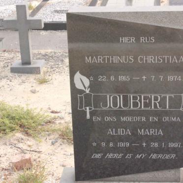 JOUBERT Marthinus Christiaan 1915-1974 &amp; Alida Maria 1919-1997