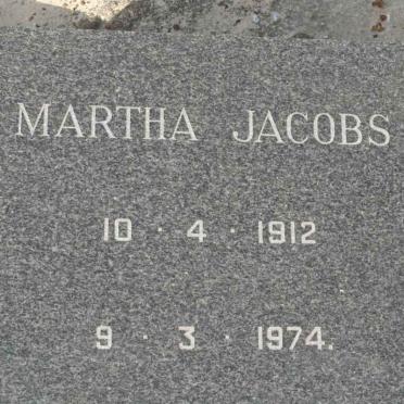 JACOBS Martha 1912-1974