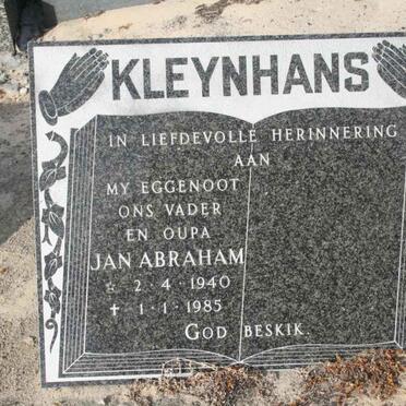 KLEYNHANS Jan Abraham 1940-1985