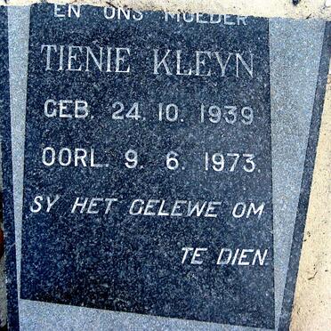 KLEYN Tienie 1939-1973