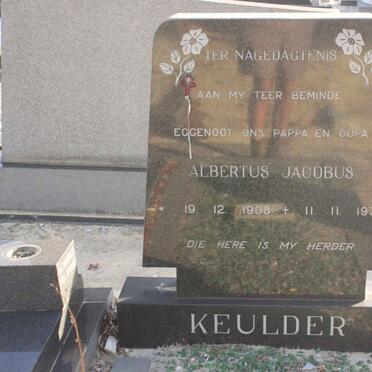 KEULDER Albertus Jacobus 1908-1972