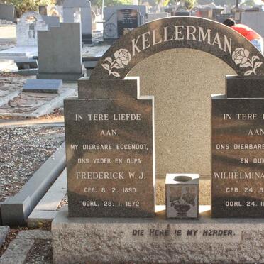 KELLERMAN Frederick W.J. 1890-1972 &amp; Wilhelmina J.B.E. 1890-1976