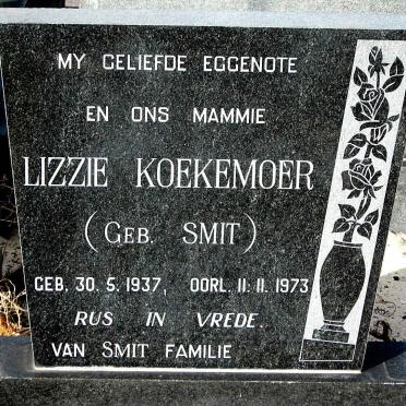 KOEKEMOER Lizzie nee SMIT 1937-1973