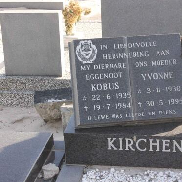 KIRCHENER Kobus 1935-1984 &amp; Yvonne 1930-1995
