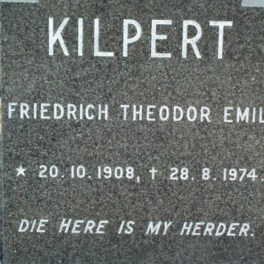 KILPERT Friedrich Theodor Emil 1908-1974