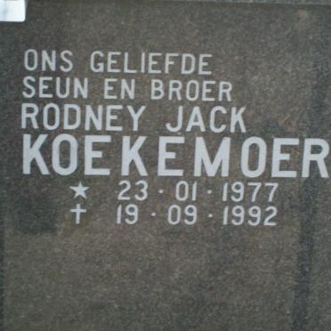 KOEKEMOER Rodney Jack 1977-1992
