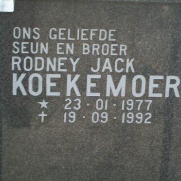 KOEKEMOER Rodney Jack 1977-1992