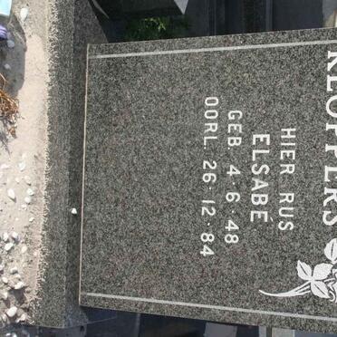 KLOPPERS Elsabe 1948-1984