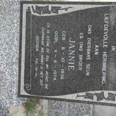 LILL Jannie, van 1936-1974