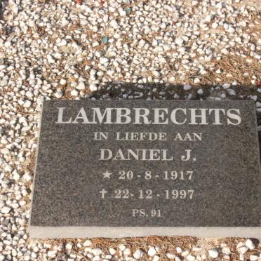 LAMBRECHTS Daniel J. 1917-1997
