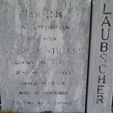 LAUBSCHER Heinrich Strauss 197?-1933