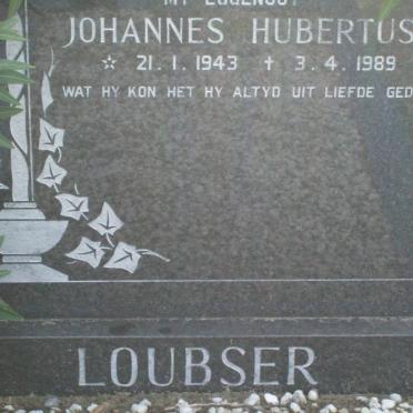 LOUBSER Johannes Hubertus 1943-1989