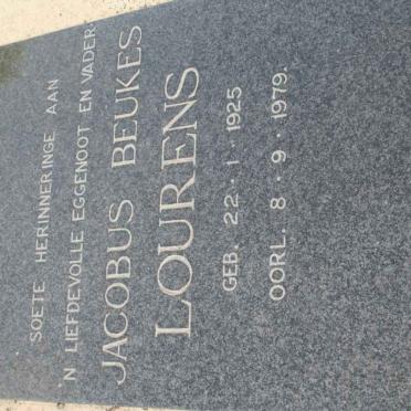 LOURENS Jacobus Beukes 1925-1979