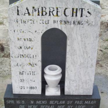 LAMBRECHTS Christofer Johannes Christie 194?-1993