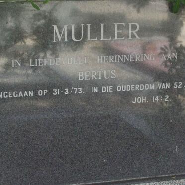 MULLER Bertus - 1973