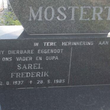 MOSTERT Sarel Frederik 1937-1985