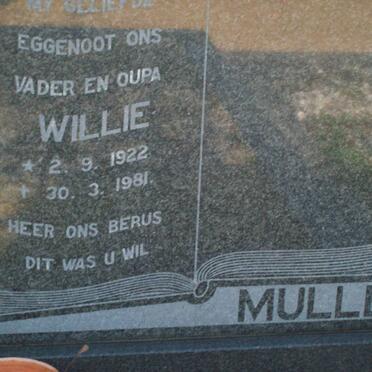 MULLER Willie 1922-1981
