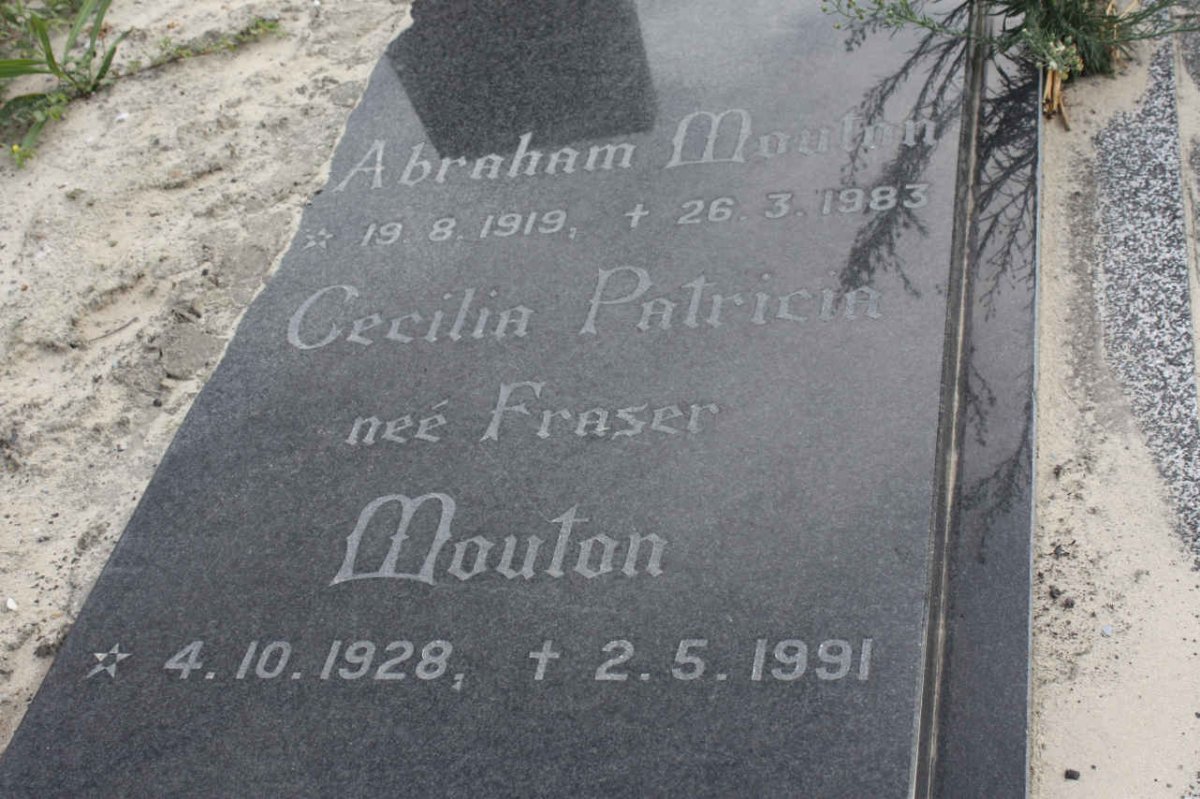 MOUTON Abraham 1919-1983 &amp; Cecilia Patricia FRASER 1928-1991