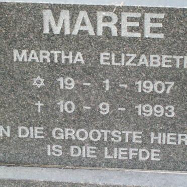 MAREE Martha Elizabeth 1907-1993