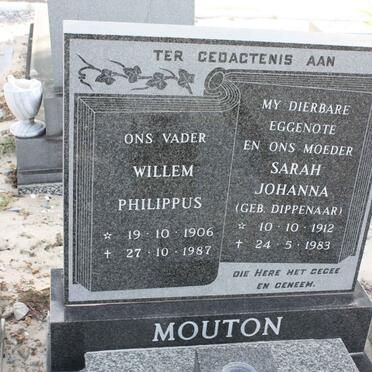 MOUTON Willem Philippus 1906-1987 &amp; Sarah Johanna DIPPENAAR 1912-1983