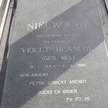 NIEUWOUDT Violet Blanche nee NEL 1944-1980