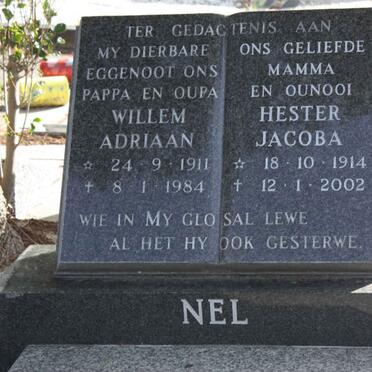 NEL Willem Adriaan 1911-1984 &amp; Hester Jacoba 1914-2002