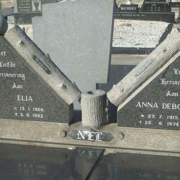 NEL Elia 1908-1992 &amp; Anna Debora 1915-1974