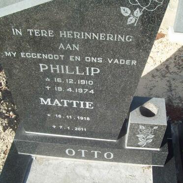 OTTO Phillip 1910-1974 &amp; Mattie 1918-2011