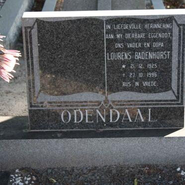 ODENDAAL Lourens Badenhorst 1925-1996