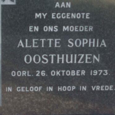 OOSTHUIZEN Aletta Sophia -1973