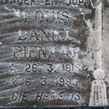 PIENAAR Louis Daniel 1916-1983
