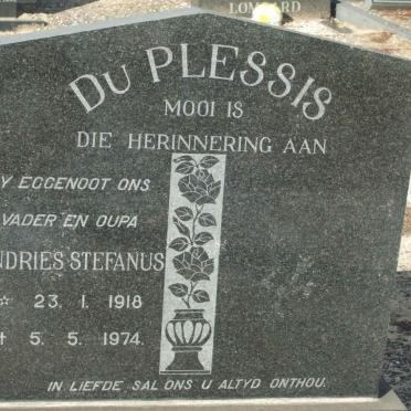 PLESSIS Andries Stefanus, du 1918-1974