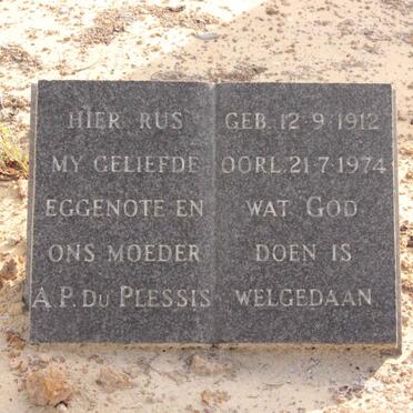 PLESSIS A.P., du 1912-1974