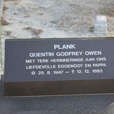 PLANK Quentin Godfrey Owen 1947-1993