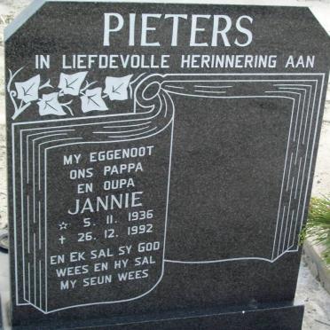 PIETERS Jannie 1936-1992