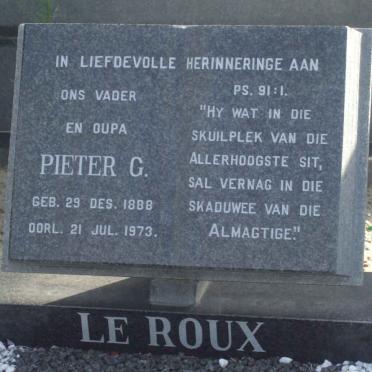 ROUX Pieter G., le 1888-1973
