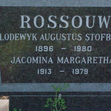 ROSSOUW Lodewyk Augustus Stofbeerg 1896-1980 &amp; Jacomina Margaretha 1913-1979