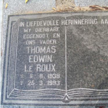 ROUX Thomas Edwin, le 1939-1993