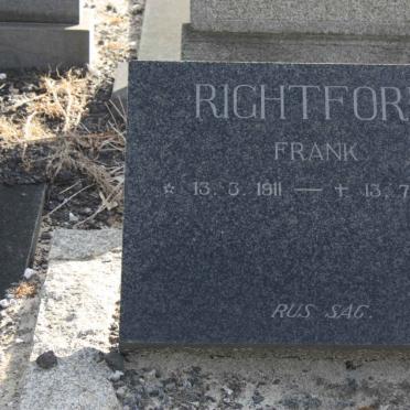 RIGHTFORD Frank 1911-1974