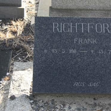 RIGHTFORD Frank 1911-1974