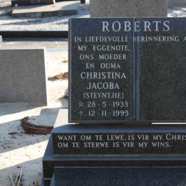 ROBERTS Christina Jacoba 1933-1995