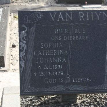 RHYN Sophia Catherina Johanna, van 1931-1979