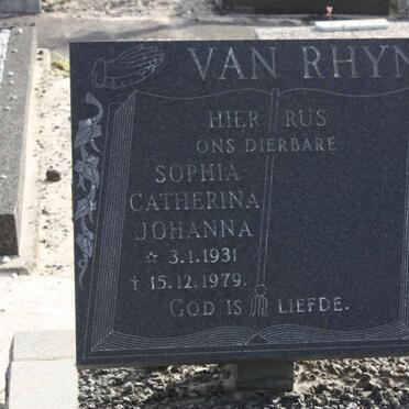 RHYN Sophia Catherina Johanna, van 1931-1979