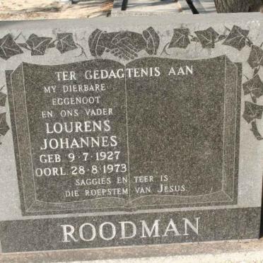 ROODMAN Lourens Johannes 1927-1973